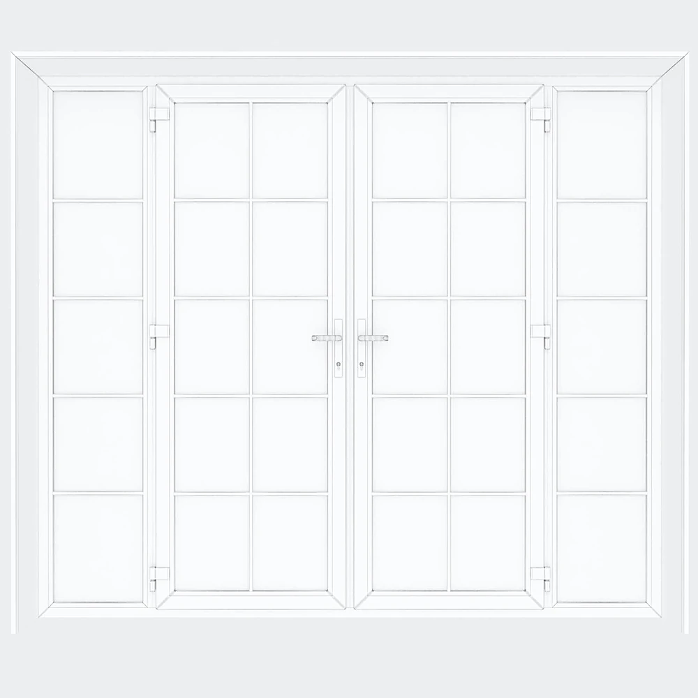 Plastic Window Set with Grid Pattern (2)