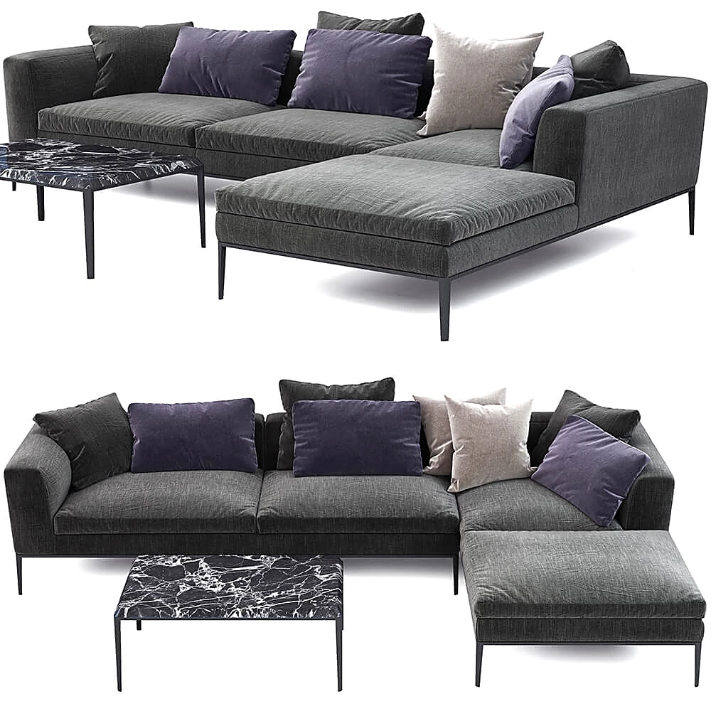 Corner Sofa Michel 87 by B&B Italia