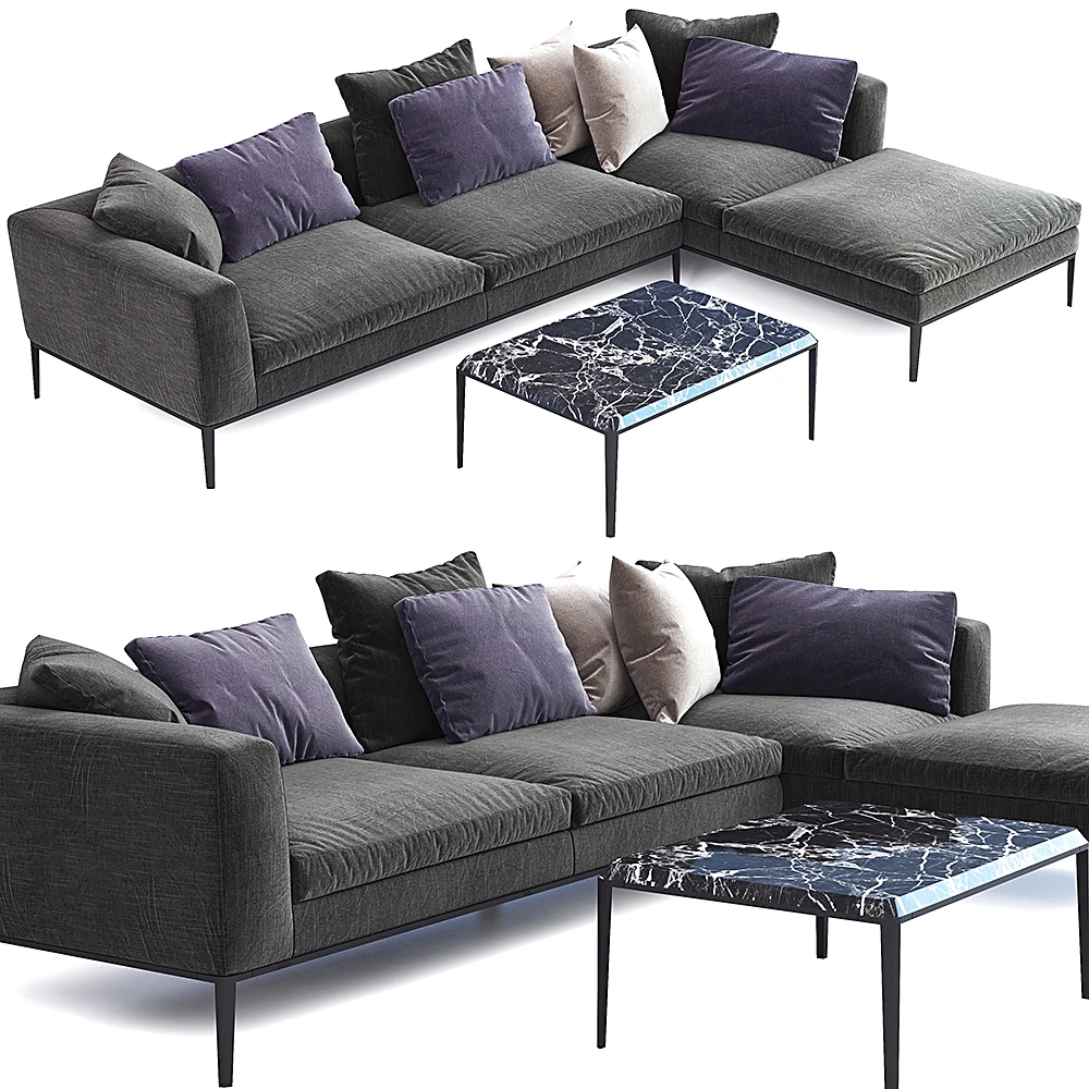 Corner Sofa Michel 87 by B&B Italia (2)