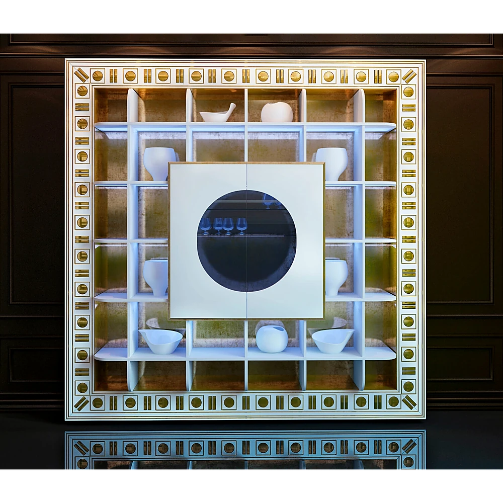Bar Cabinet The Frame Glass Eyes by VISMARA
