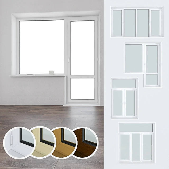 Plastic Window Set with Multiple Configurations