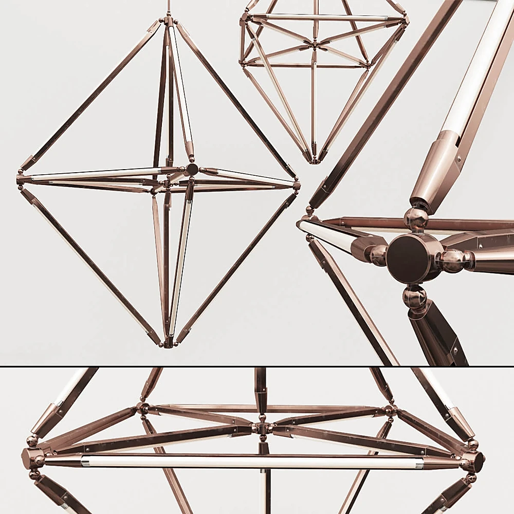 Ceiling lamp SHY Polyhedron by Bec Brittain