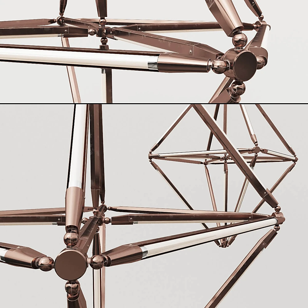 Ceiling lamp SHY Polyhedron by Bec Brittain (2)