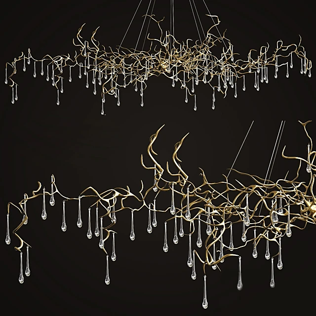 Chandelier Bijout Oval by Serip Lighting