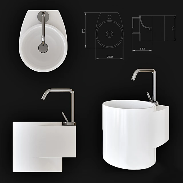 Washbasin Tube Sink by AeT Italia