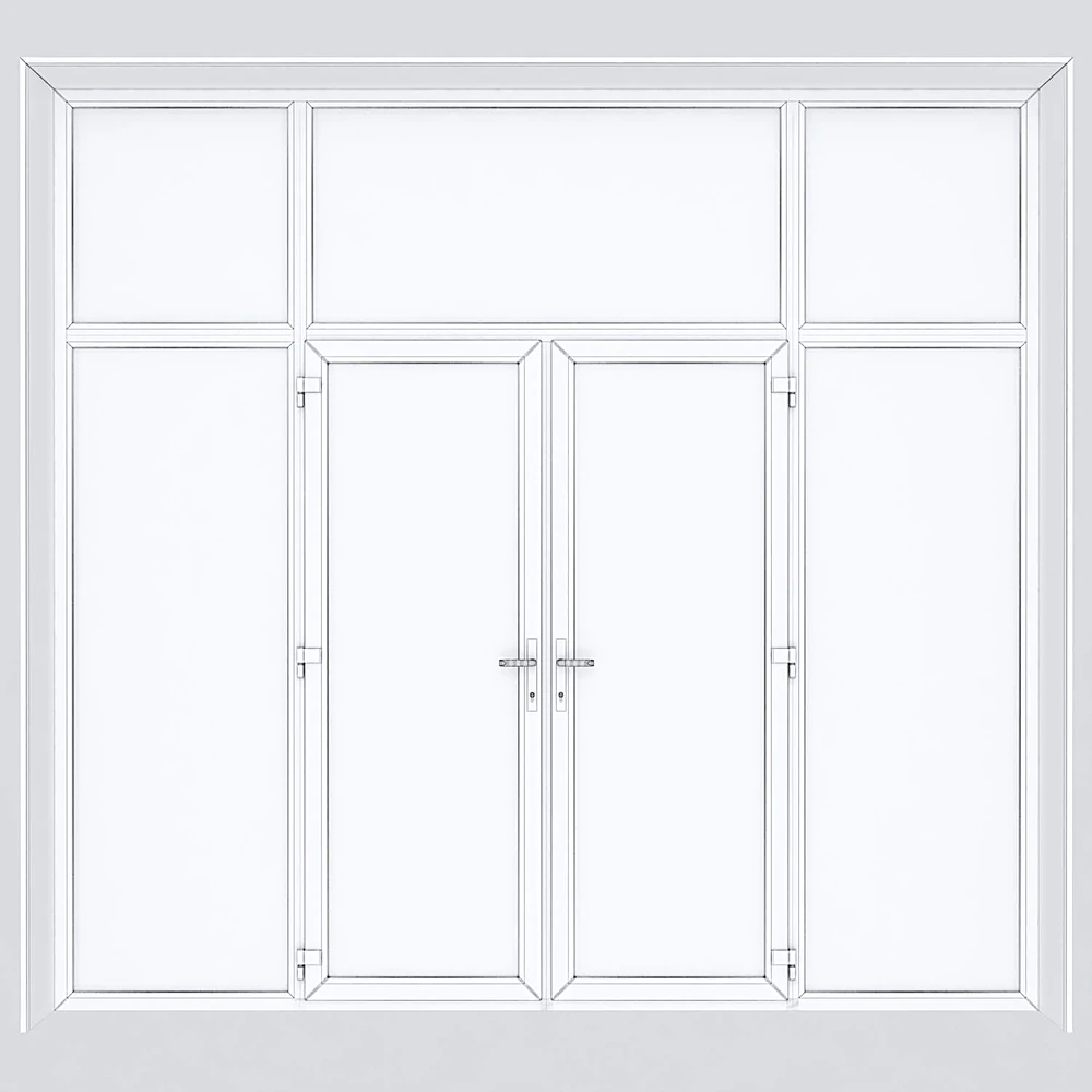 Set of Plastic Windows and Doors with Multiple Configurations (2)