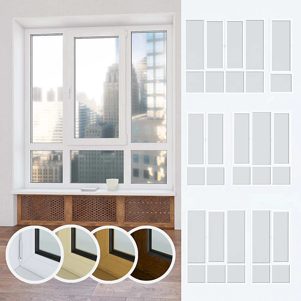 Plastic Window Set with Versatile Configurations