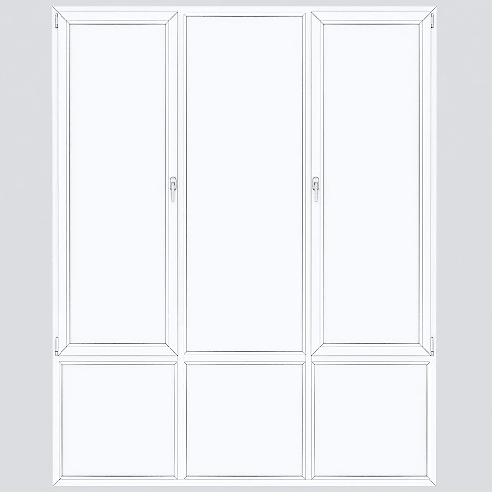 Plastic Window Set with Versatile Configurations (2)