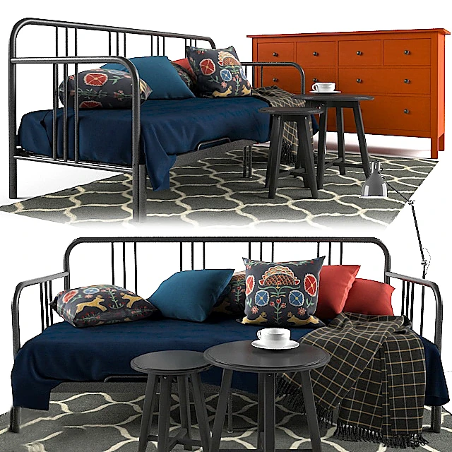 Set Divano Letto e Cassettiera Fyresdal Hermnes di IKEA