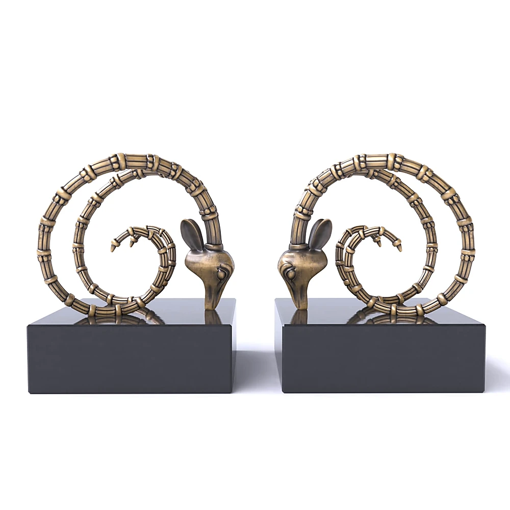 Bookends Ibex set of 2 by EICHHOLTZ