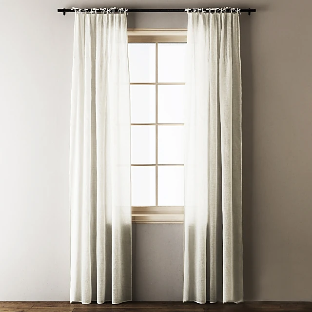 Curtains Tie-top Linen by Anthropologie