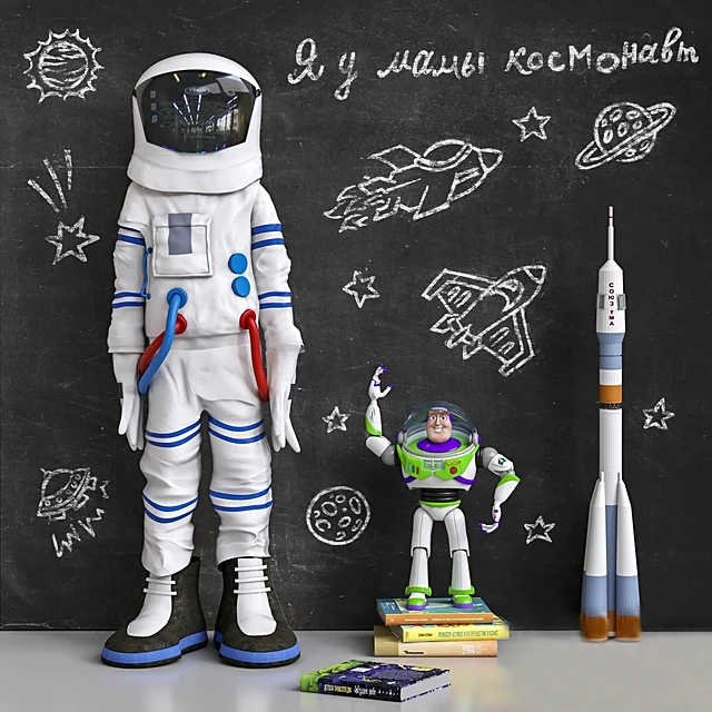 Children's Toy Set with Space Theme