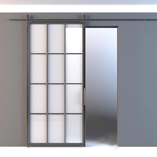 Industrial Sliding Door with Barn Mechanism