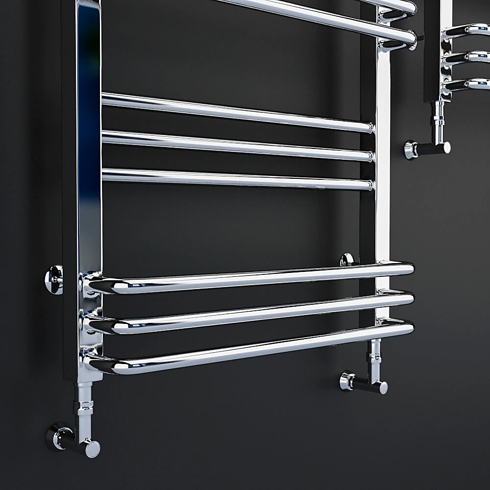 Modern Chrome Heated Towel Rail Set (2)
