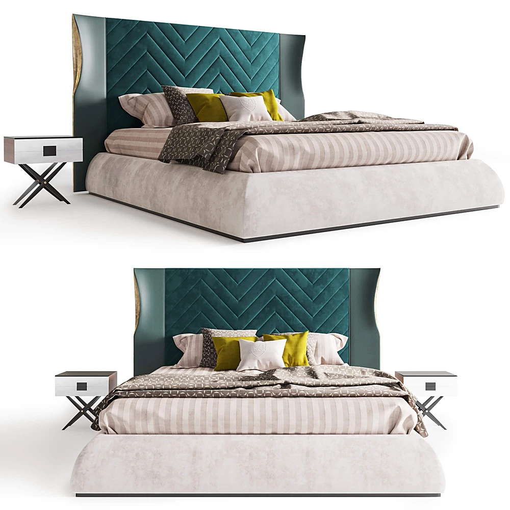 Bed Ambra collection by Rozzoni Mobili