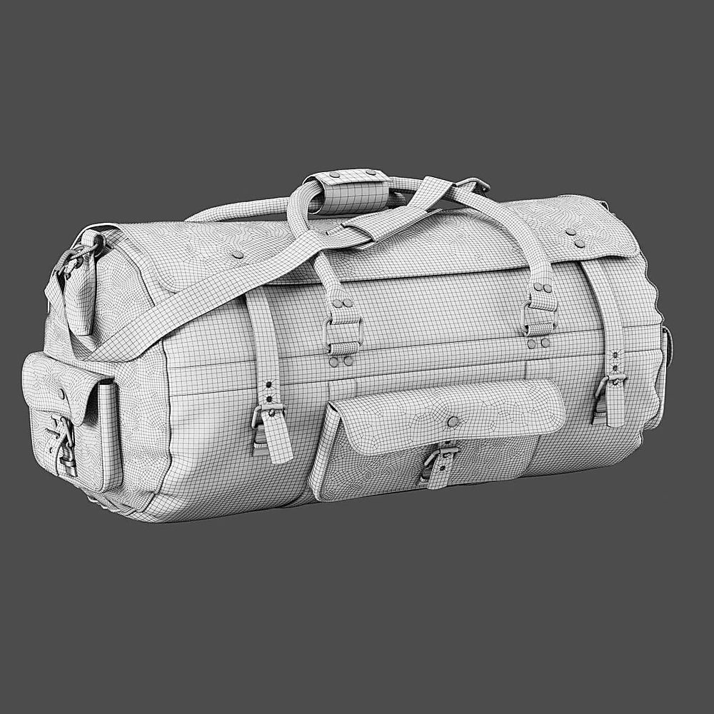 Classic Buffalo Leather Duffle Bag (3)