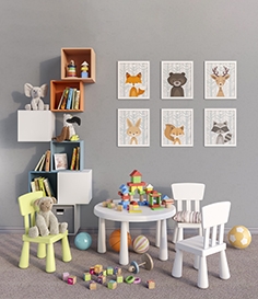 Modular furniture and accessories for a children's room IKEA set 1 ...