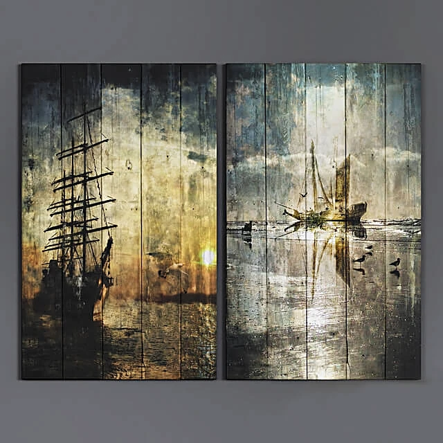 Diptych Art Panels 4 by La Aurelia