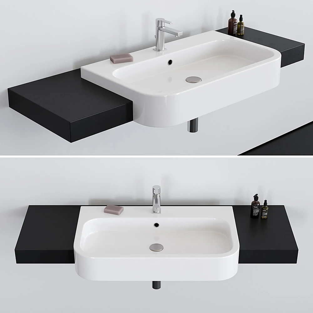 Washbasin Next 80D by Scarabeo Ceramiche