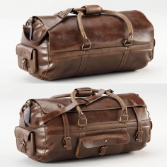 Roosevelt Buffalo Leather Travel Duffle Bag - Download the 3D Model ...
