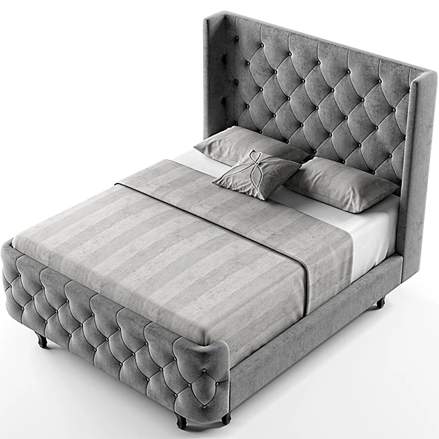 Bed Regina wood contemporary by Baxton studio