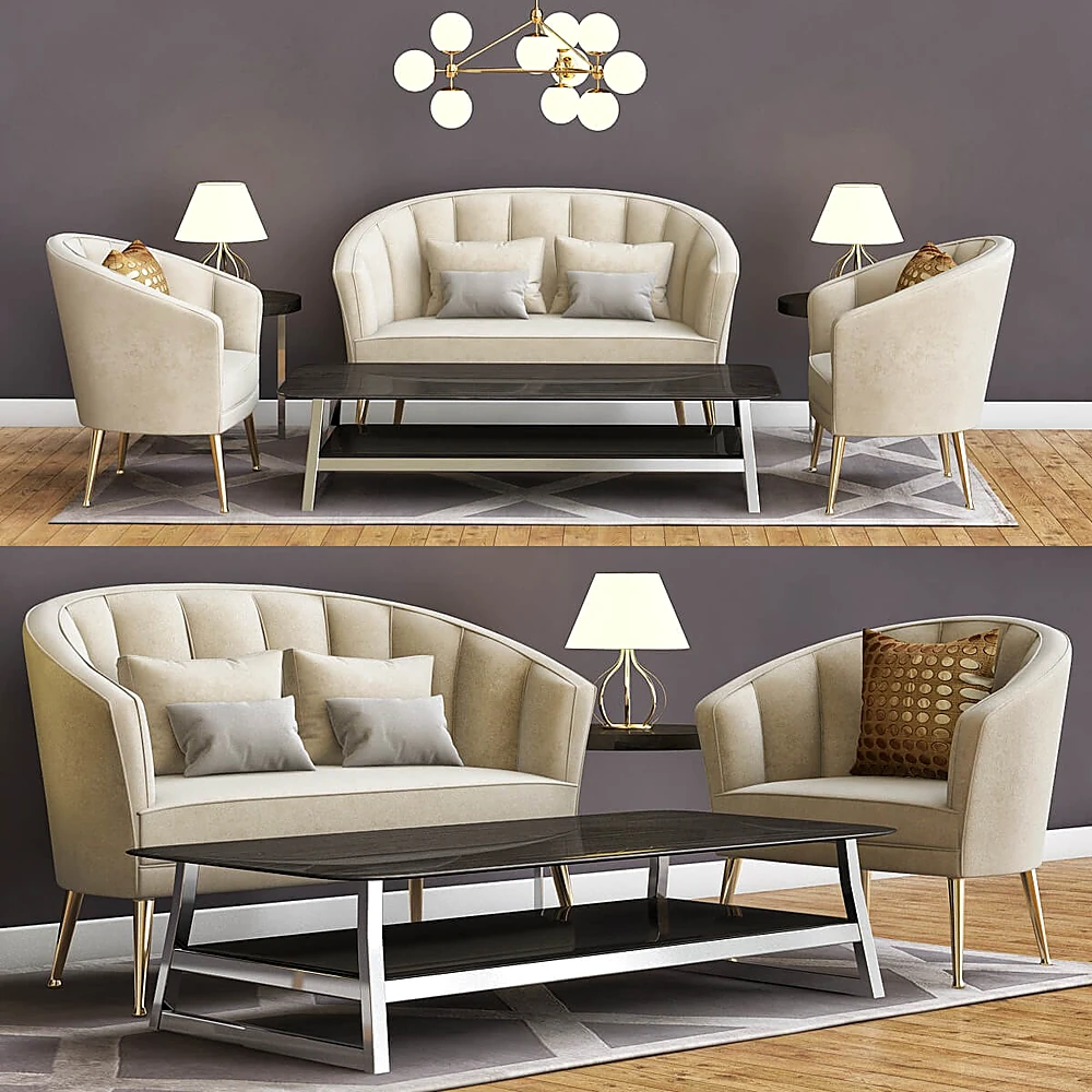Armchair Maya Mid-Century Modern by Brabbu