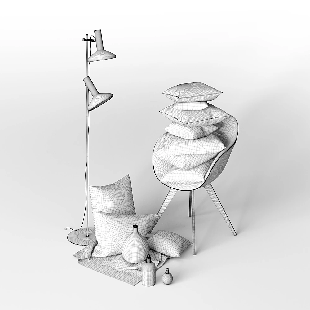 Furniture Set Adelaide Chair and duo Stehlampe by BoConcept (3)
