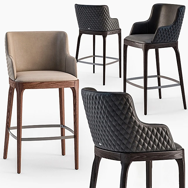 Bar Stool Magda Couture by Cattelan Italia