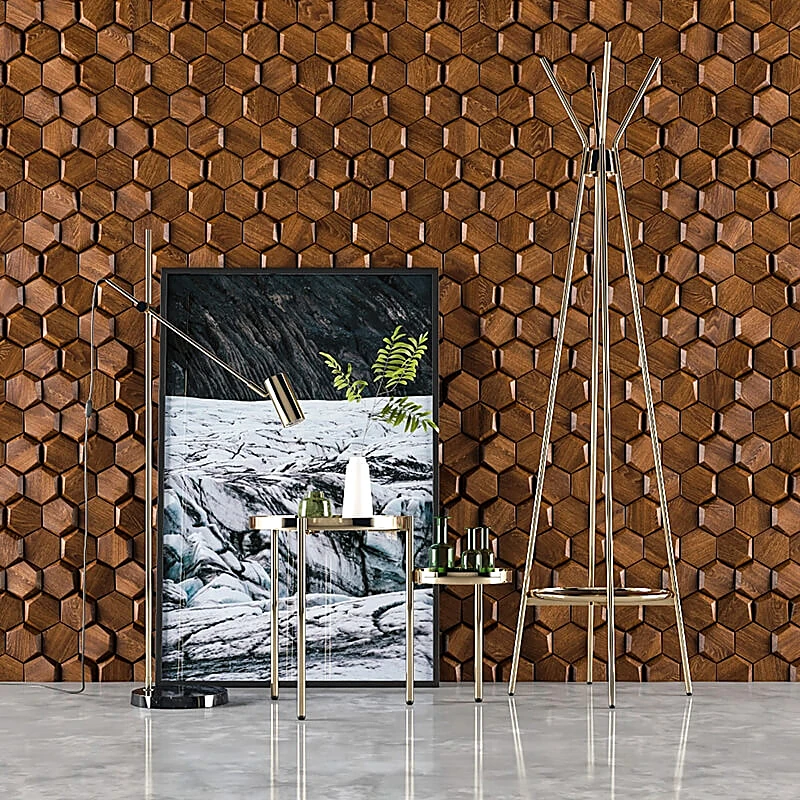Furniture and Decor Set with Metallic Frames
