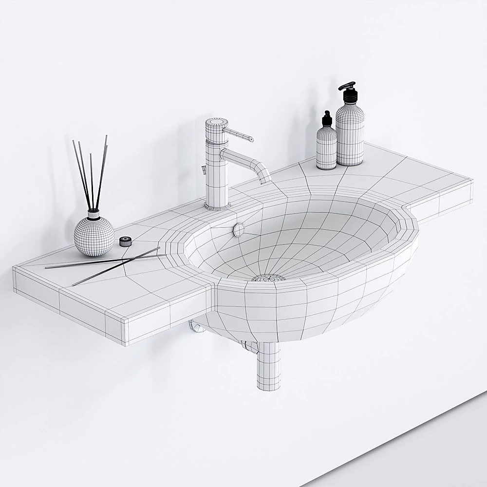 Washbasin M2 art. 5235 art. 5236 by Galassia (2)