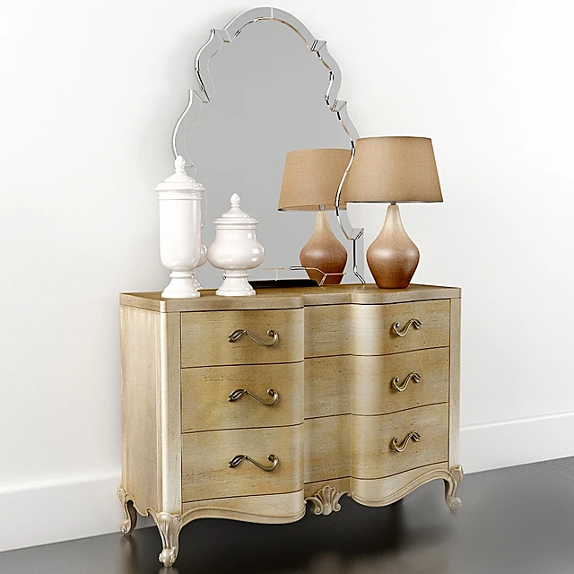 Sideboard & Chest of Drawer / Table lamp 1