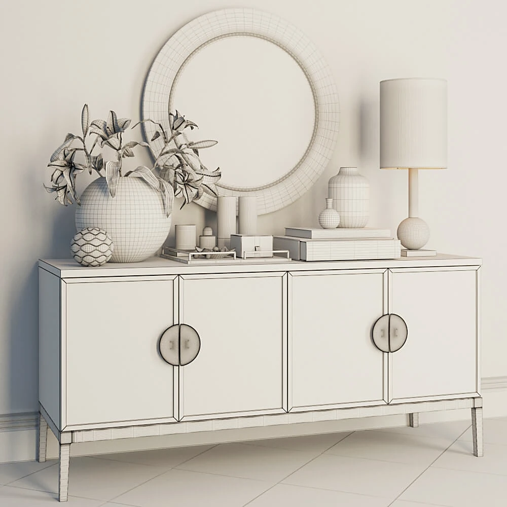 Sideboard & Chest of Drawer / Decorative set 3