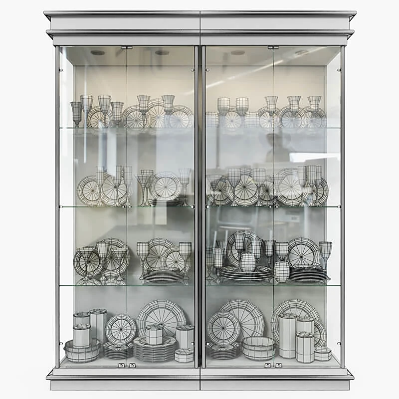 Display Cabinet Pair of American Brass by Birgit Israel (2)
