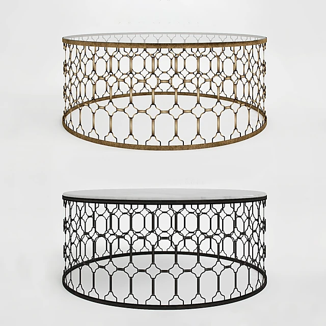 Coffee Table Parker glass and marble by Box Living