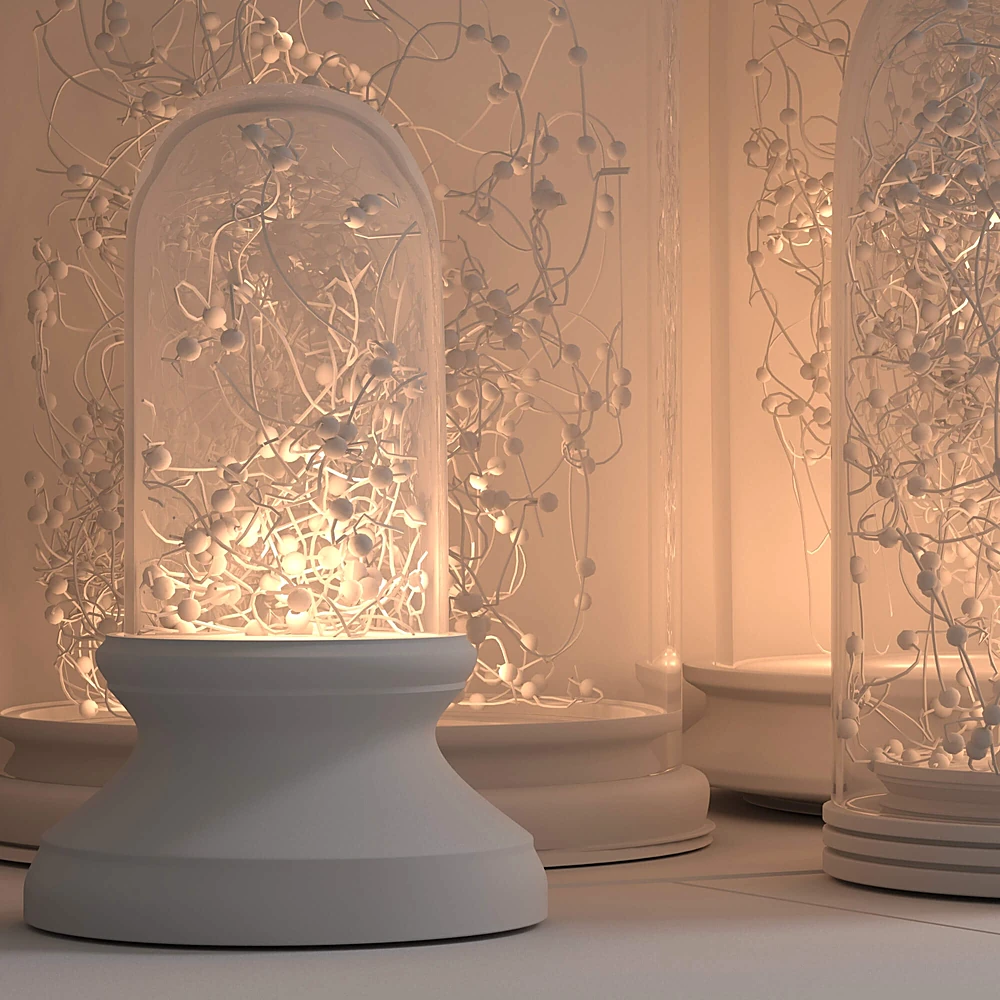 Table Lamp Set Glass Cloche Lights by RH (3)