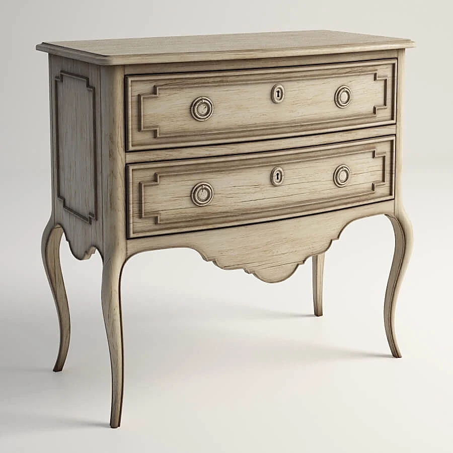 Classic Distressed Wood Drawer Chest