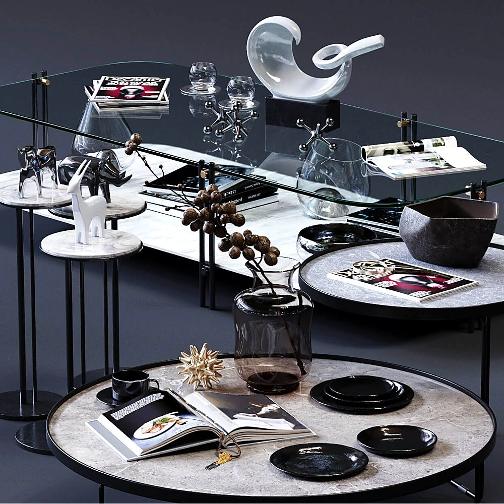 Coffee Tables Set 02 by Cattelan Italia