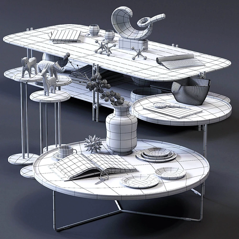 Coffee Tables Set 02 by Cattelan Italia (5)