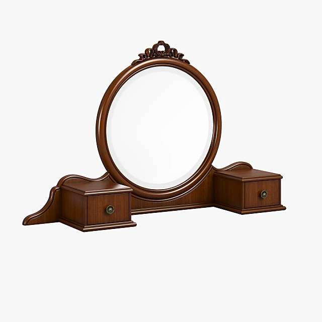 Classic Ornate Wood Dresser Mirror