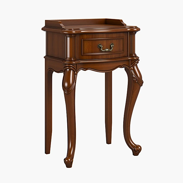Classic Dark Wood Telephone Table