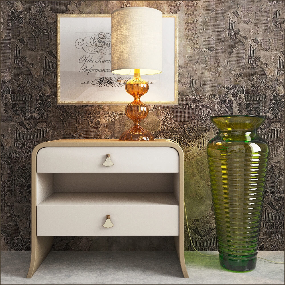 Sideboard & Chest of Drawer / Table lamp 1