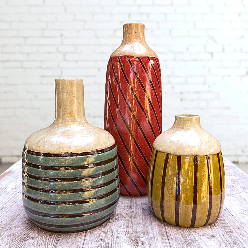 Vases set of 3 by Rio Franco