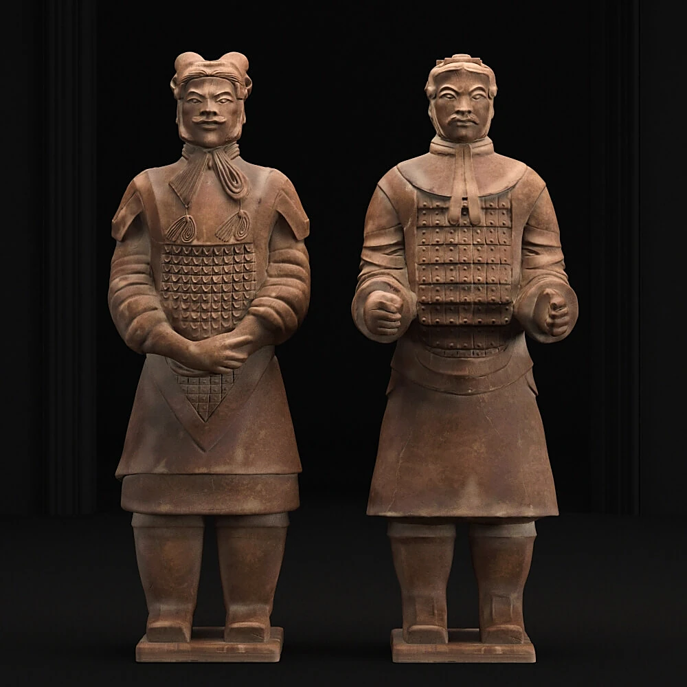 Terracotta Army Sculptures with Historical Detail