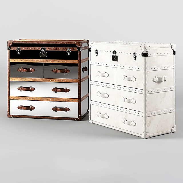 Chest of drawers with Trunk-inspired Design