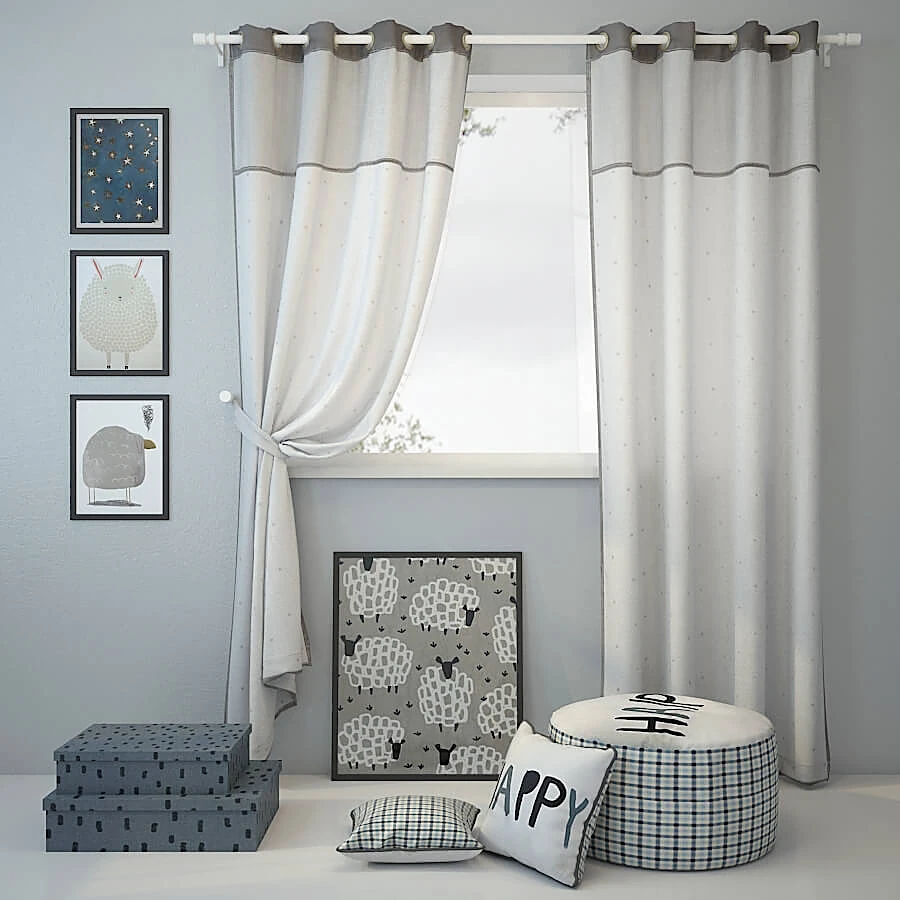 Curtain / Decorative set 1