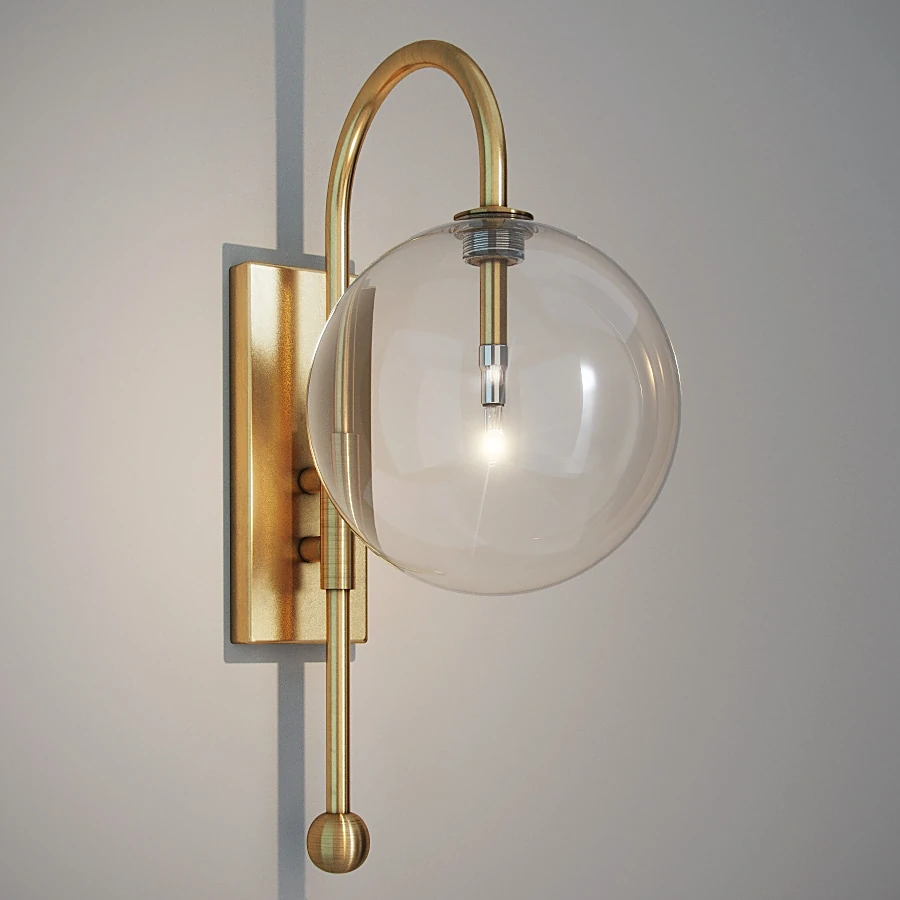 Wall light Ines SN065-1-BRS by Gramercy Home