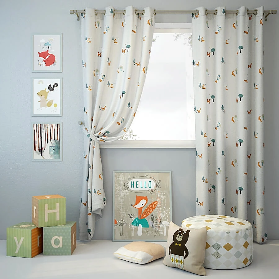 Curtain / Decorative set 1