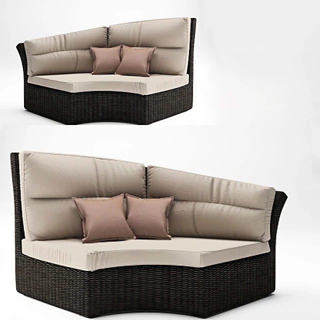 Modern Woven Rattan Occasional Chair
