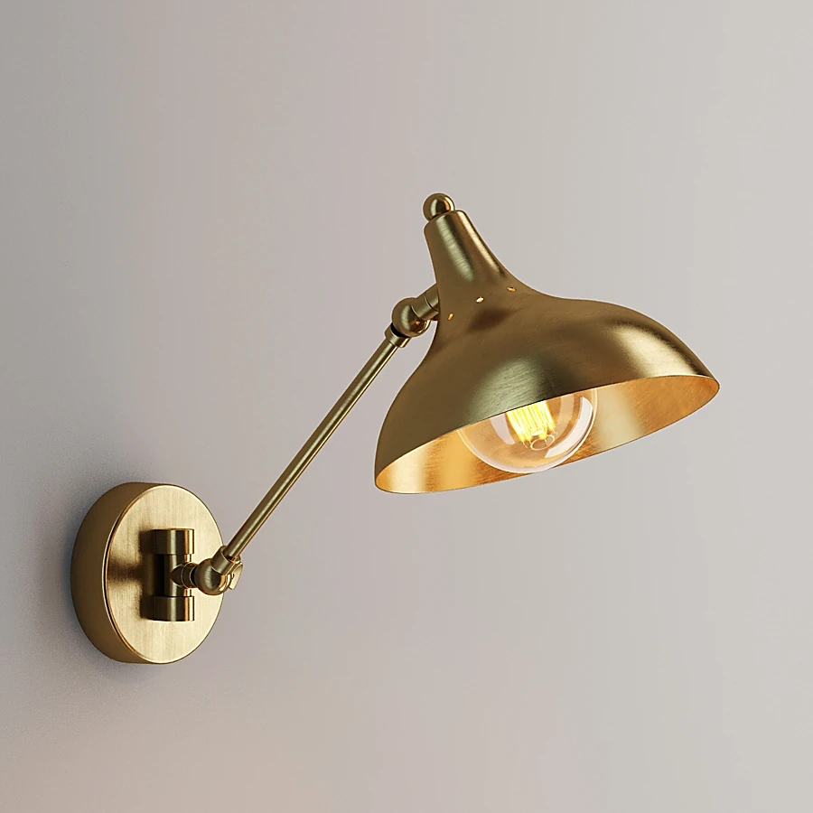 Wall Sconce Charlton SN056-1-BRS by Gramercy Home