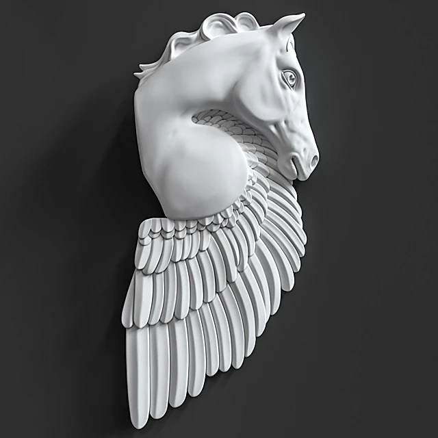 Pegasus Wall Sculpture with Classic Design